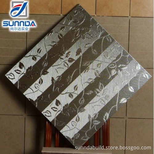 Metallic finish porcelain floor and wall tile for bathroom, bedroom, sitting room